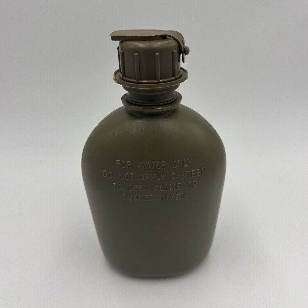 Military Surplus Olive Drab Plastic Canteen Screw Cap Militaria Theme